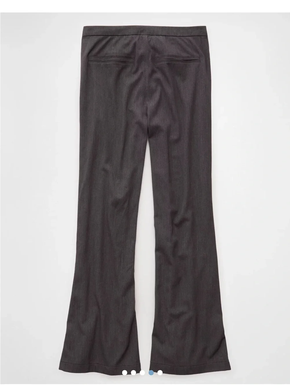 American Eagle Outfitters Charcoal Gray Wide-Leg Dress Pants